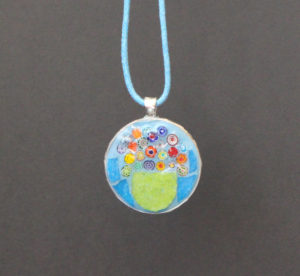 Pendentif bouquet de fleurs
