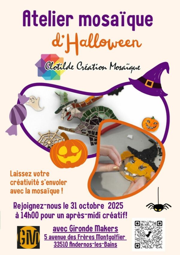 Atelier mosaïque Halloween